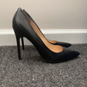 High heel stilettos. Black classic elegant